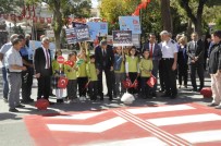 Karaman'da 'Yayalara Öncelik Durusu, Hayata Saygi Durusu' Etkinligi Düzenlendi