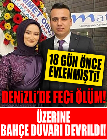 18 gün önce evlenmişti: Sokakta yürürken üzerine bahçe duvarı devrilen Pınar hayatını kaybetti
