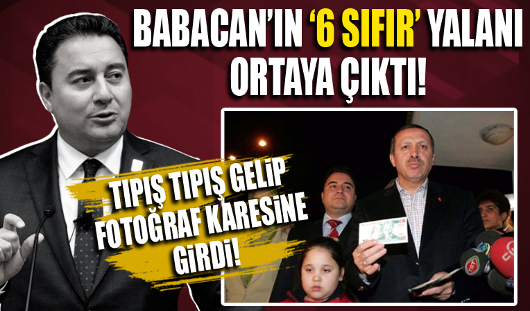 Ali Babacan'ın 6 sıfır yalanı ortaya çıktı! Tıpış tıpış gelip fotoğraf karesine girmişti!