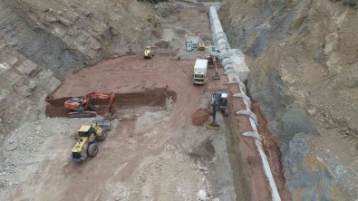 Eskipazar Hasli Göleti'nde Çalismalar Devam Ediyor