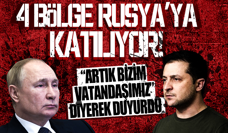 Rusya'ya katılan 4 bölge töreni düzenleniyor