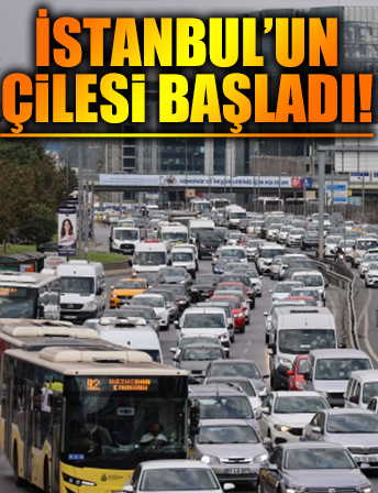 Okullar açıldı, İstanbul'da trafik yoğunluğu oluştu