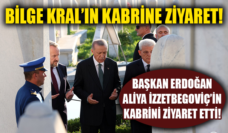 Cumhurbaşkanı Erdoğan Bosna Hersek’in merhum lideri Aliya İzzetbegoviç’in kabrini ziyaret etti!