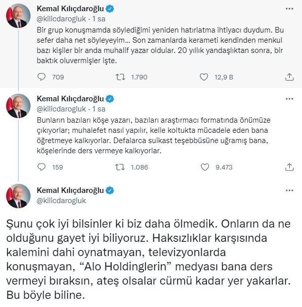 Kılıçdaroğlu isim vermeden Fatih Altaylı'ya ateş püskürdü! 'Biz daha ölmedik'