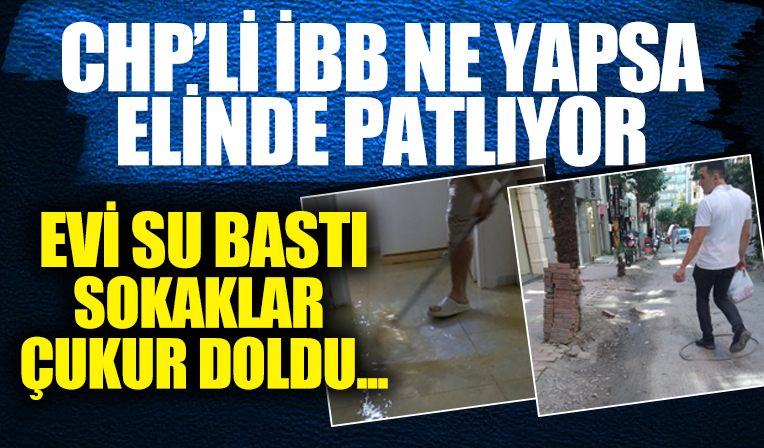 Güngören’de İSKİ çalışması sonrası vatandaşın evini su bastı!