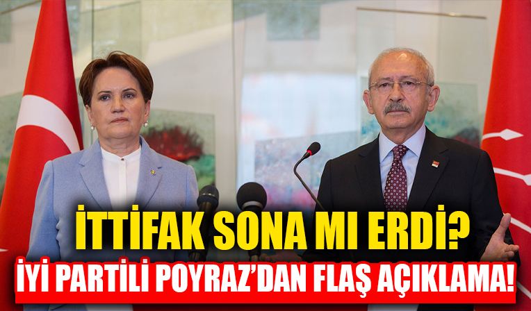 İYİ Parti'li Uğur Poyraz açıkladı! 'CHP ile ittifak içinde değiliz'