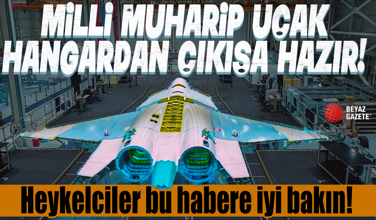 Milli Muharip Uçak hangardan çıkışa hazır