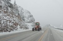 Antalya'ya-Konya Karayolunda Kar Yagisi