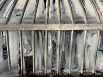 Erzurum'da Soguk Hava Sadirvanlari Buz Tutturdu