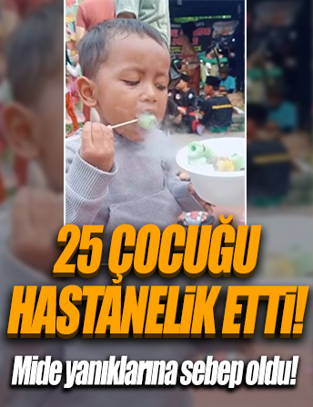 Endonezya’da sıvı nitrojenli atıştırmalık yiyen 25 çocuk tedavi altına alındı