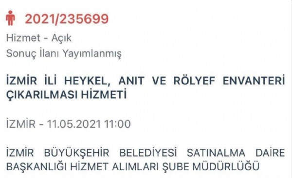 İzmir Büyükşehir Belediyesi'nden görülmemiş ihale: 171 bin TL'ye heykel saydırdılar