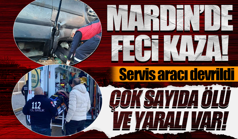 Mardin'de feci kaza! 6 kişi hayatını kaybetti