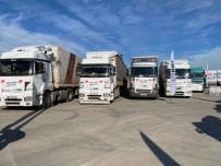 Ümraniye'den Suriye'ye 15 Tir Insani Yardim Gönderildi