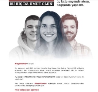 Kizilay'dan 'Kan Dostumuz Olun, Bu Kis Da Umut Olun' Çagrisi