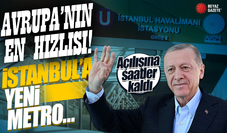 İstanbul’a müjde! Dev eser hizmete giriyor! Başkan Erdoğan açılışını yapacak