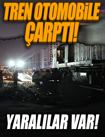 Diyarbakır'da tren otomobile çarptı: Dört yaralı