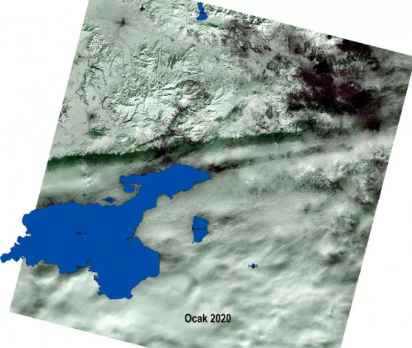 Van Gölü'nden endişelendiren kare: NASA'nın uydusu görüntüledi