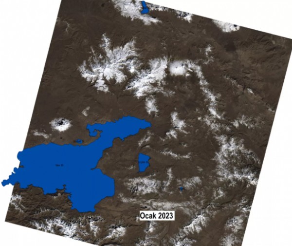 Van Gölü'nden endişelendiren kare: NASA'nın uydusu görüntüledi