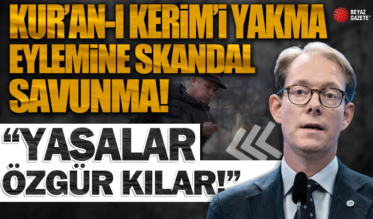 Rasmus Paludan'ın Kur'an-ı Kerim yakma eylemine İsveç'ten skandal savunma: 'Yasalar özgür kılar'