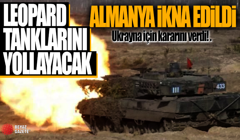 Almanya Ukrayna için kararını verdi! Rusya'nın tehdidine rağmen Leopard tanklarını yollayacak.