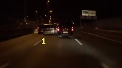 E-5 Karayolu'nda 'Makas' Terörü Kamerada Açiklamasi Sürücüye Ceza Yagdi