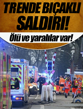 Almanya'da trende bıçaklı saldırı: 2 kişi yaşamını yitirdi
