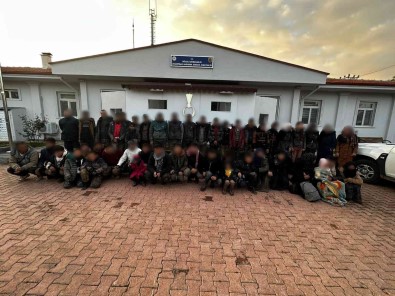 Gaziantep'te 59 Düzensiz Göçmen Yakalandi