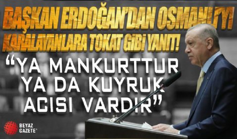 Başkan Erdoğan'dan Osmanlı Devleti'ni kötüleyen zihniyete tepki: Ya mankurttur ya da kuyruk acısı vardır