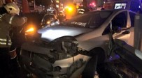 Avcılar’da iki otomobil çarpıştı: 2 yaralı
