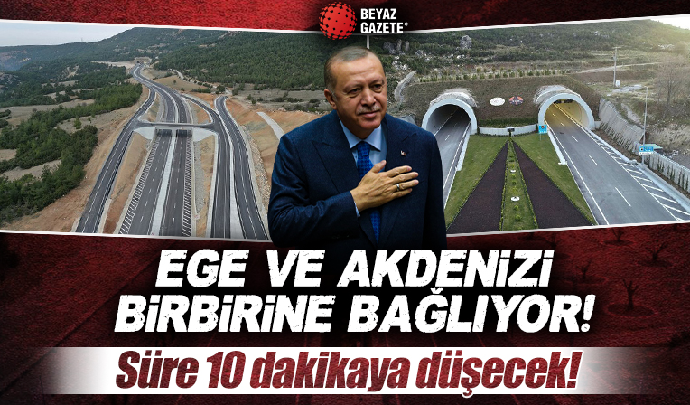 Ege ve Akdeniz’i birbirine bağlayan Honaz Tüneli bugün açılıyor