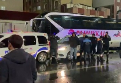 Bayrampaşa'da otogarda telefonla konuşan kadına otobüs çarptı