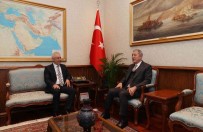 Bakan Akar, KKTC Ankara Büyükelçisi Korukoglu'nu Kabul Etti