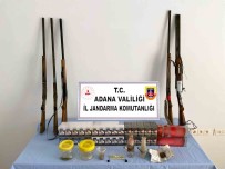 Adana'da Bir Evde 5 Adet Ruhsatsiz Av Tüfegi Ele Geçirildi