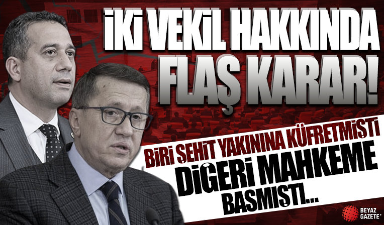 Komisyondan CHP'li Başarır ve İYİ Partili Türkkan hakkında karar