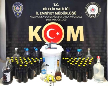 Bilecik'te 79,45 Litre Etil Alkol Ele Geçirildi