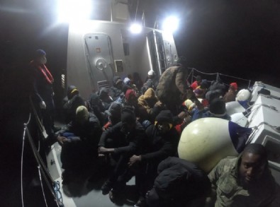 Aydın’da, 45 kaçak göçmen kurtarıldı