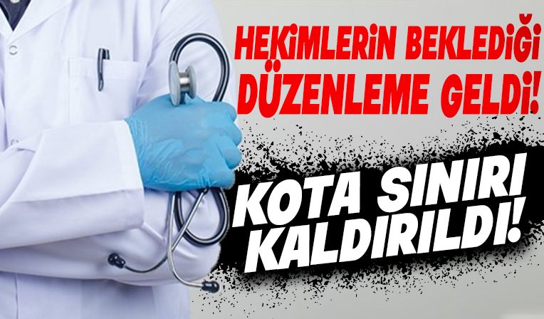 Muayenehane hekimlerinin özel hastanelerdeki kota sınırlaması kaldırıldı