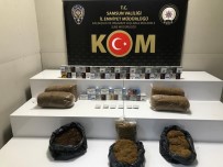 Samsun'da Kaçak 5 Bin 140 Dal Makaron Ve 28 Kilo Tütün Ele Geçirildi