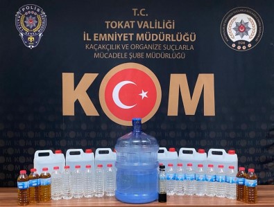 Tokat'ta 52 Litre Sahte Içki Ele Geçirildi