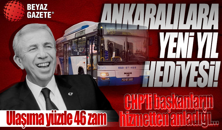 Ankara'da toplu ulaşıma zam