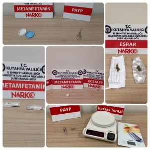 Kütahya'da 978 Narkotik Operasyonunda 85 Süpheli Tutuklandi