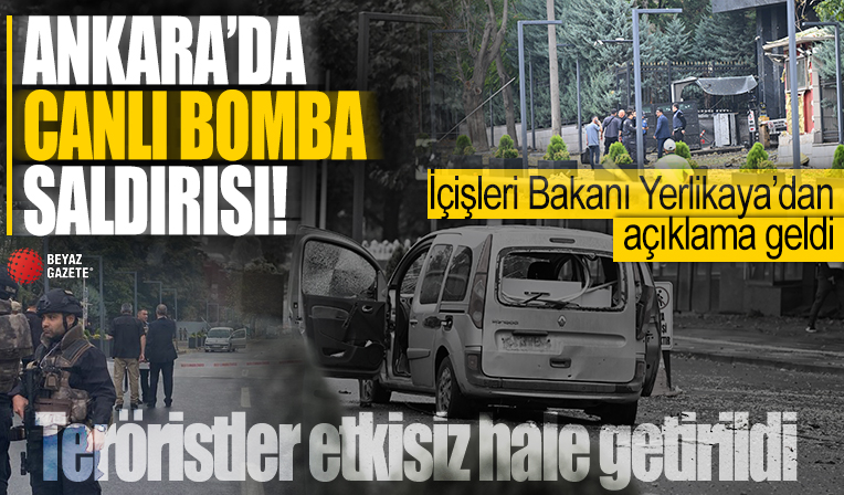 Ankara'da İçişleri Bakanlığı önünde patlama! Bölgede operasyon düzenlendi