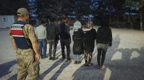 Kilis'te 6 Düzensiz Göçmen Yakalandi