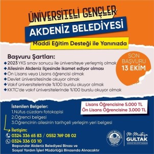 Akdeniz'de Egitim Destegi Basvurulari Basladi