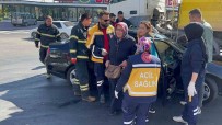 Aksaray'da Otomobille Kamyon Çarpisti Açiklamasi 2 Yarali