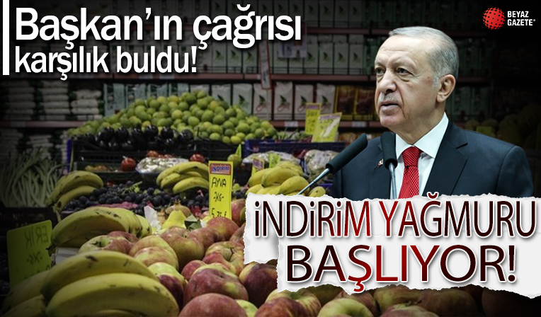 Başkan Erdoğan'ın çağrısı karşılık buldu: İndirim yağmuru başlıyor! Tarım Kredi Marketleri de kampanya başlattı
