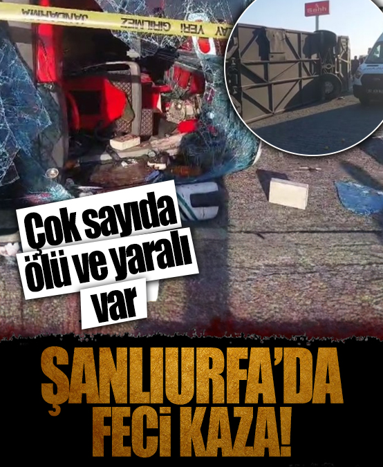 Şanlıurfa’da yolcu otobüsü ile otomobil çarpıştı: 2 ölü, 25 yaralı