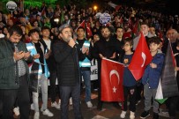 Israil'in Gazze'deki Hastane Saldirisi Amasya'da Protesto Edildi