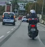 E-5 Karayolu'nda Motosiklet Sürücüsü Telefonla Konustu