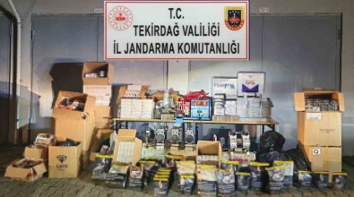 Tekirdag'da 250 Bin Lira Degerinde Tütün Ve Makaron Operasyonu